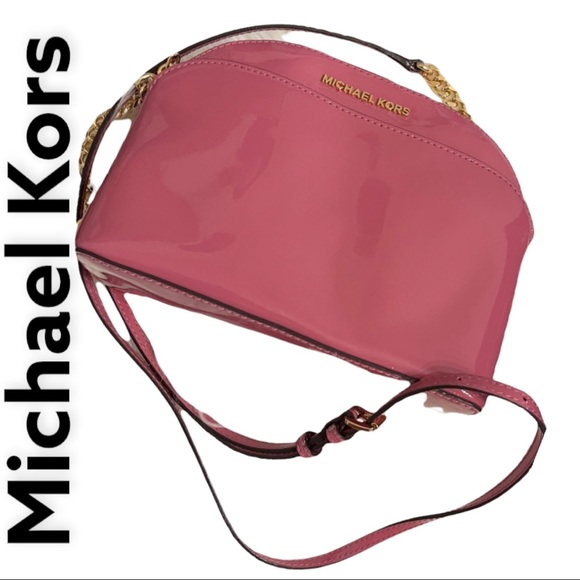 Michael Kors Handbags - Gorgeous Pretty In Pink Shiny Michael Kors Crossbody. NWT.